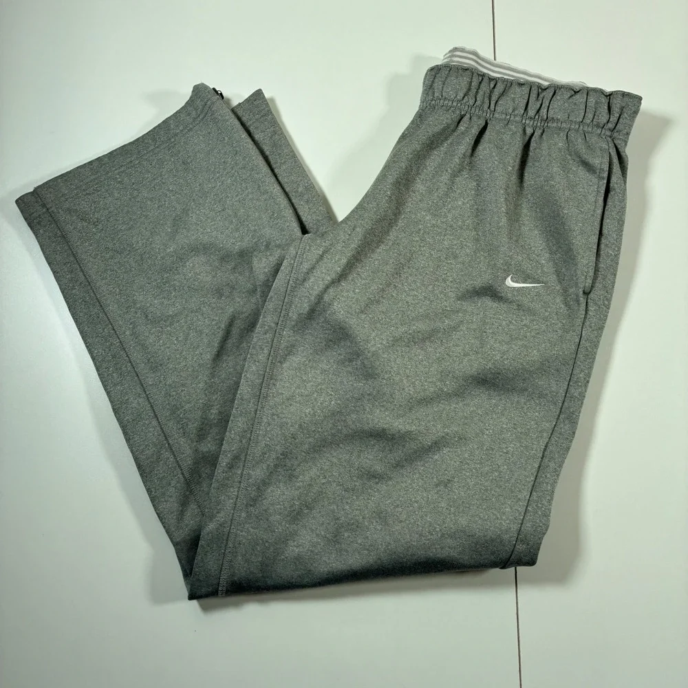 Nike Sweatpants Large Grey Therma-FIT Fleece Athleisure Training